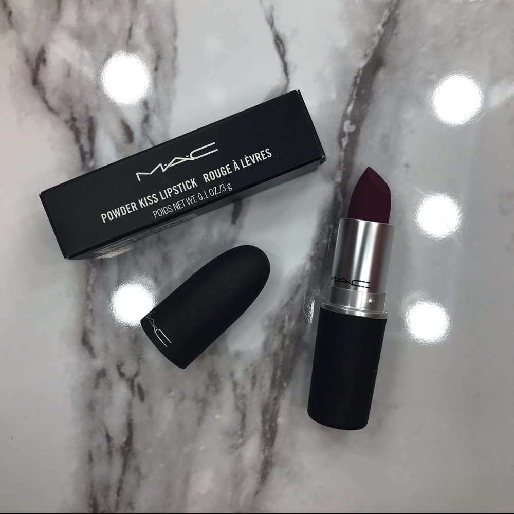 Mac Powder Kiss Lipstick Burning Love